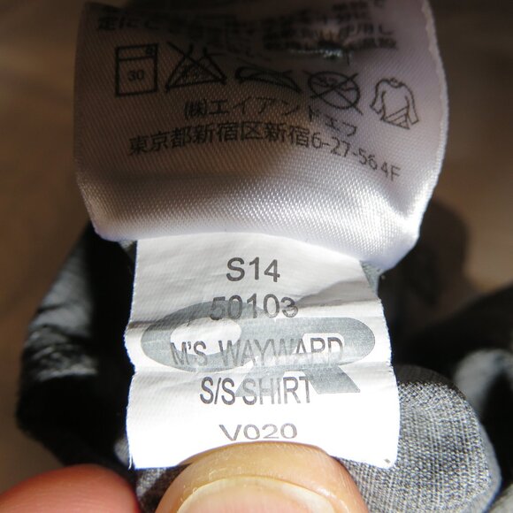 OR OUTDOOR RESEARCH WAYWARD GRAY NYLON BUTTON UP S/S SHIRT TOP MEN'S SMALL V020 - Picture 6 of 13
